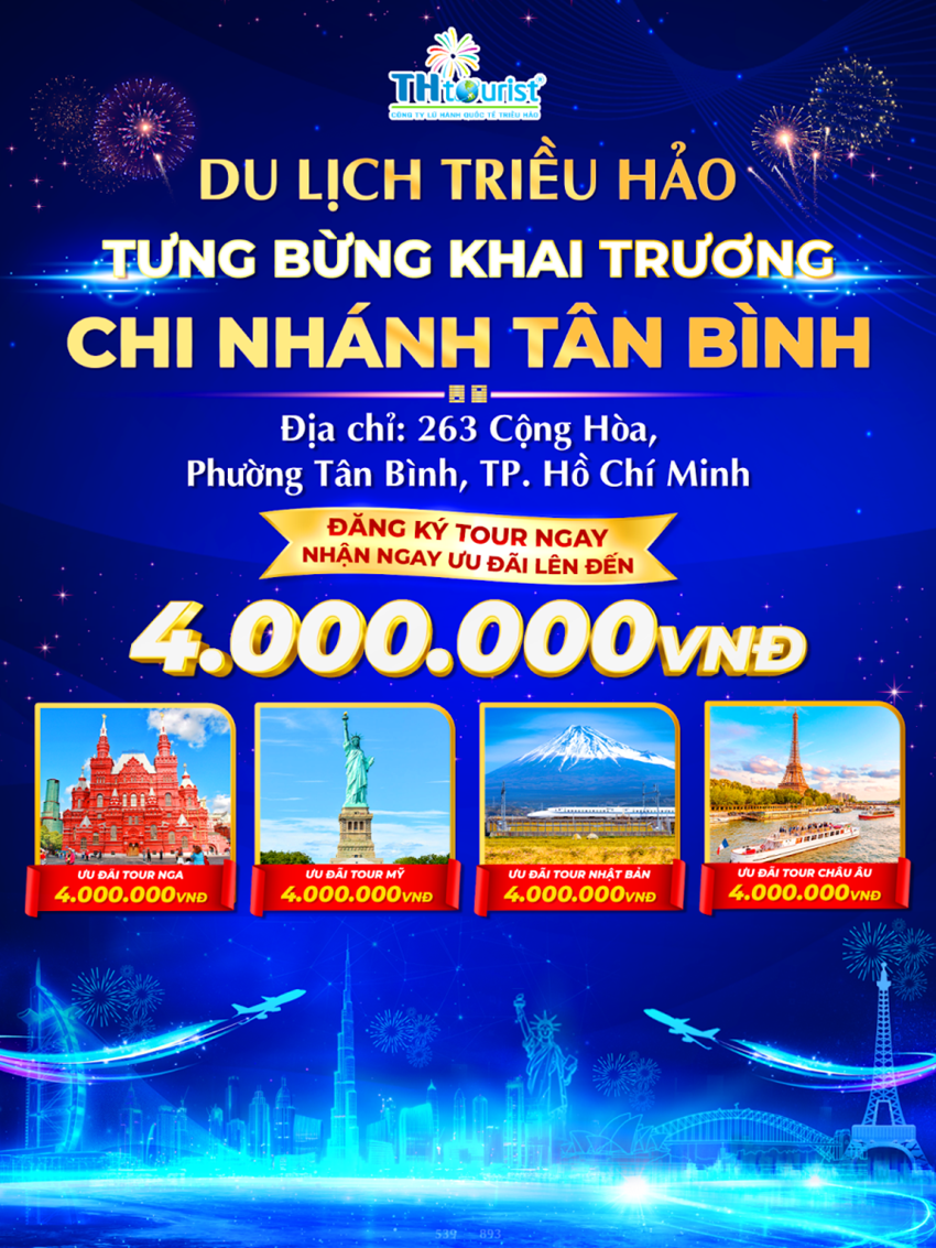 Du Lịch Triều Hảo Chính Thức Khai Trương Chi Nhánh TP. Hồ Chí Minh – Ưu Đãi Tour Lên Đến 4 Triệu Đồng